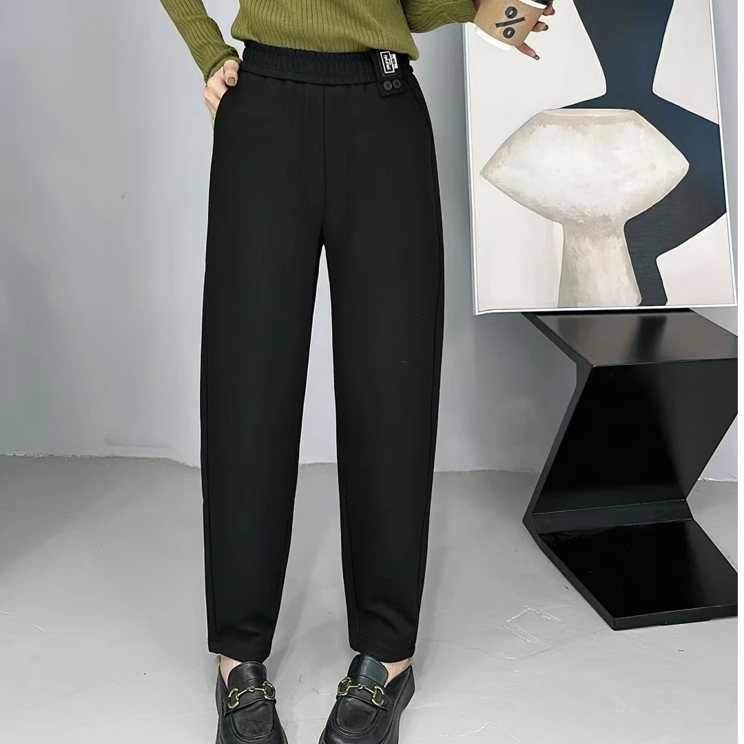 小凉家8193显瘦百搭垂感哈伦裤厚款休闲裤女