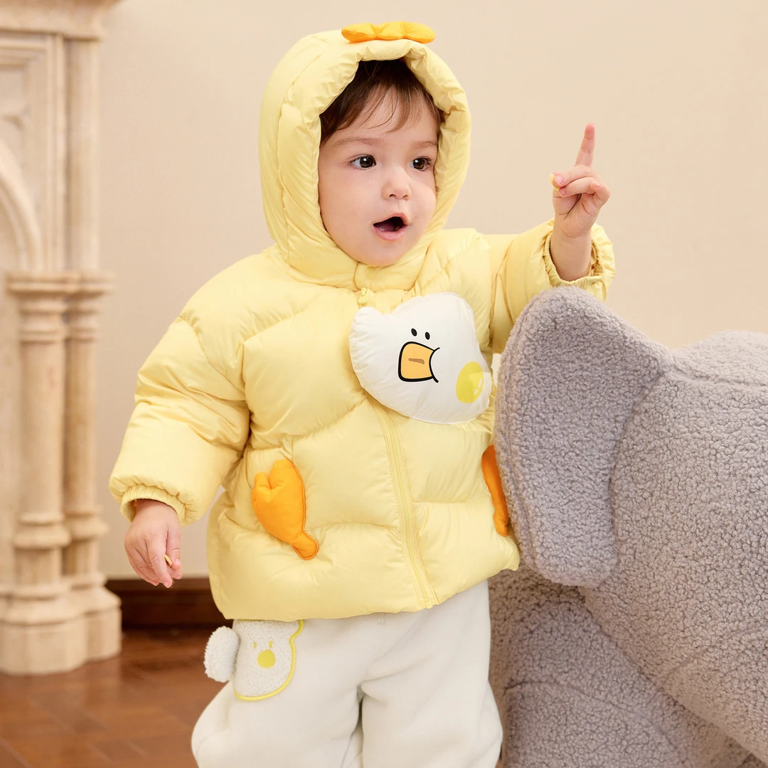 【商场同款】儿童短款羽绒服婴幼外套男童女童39冬款宝宝新生儿