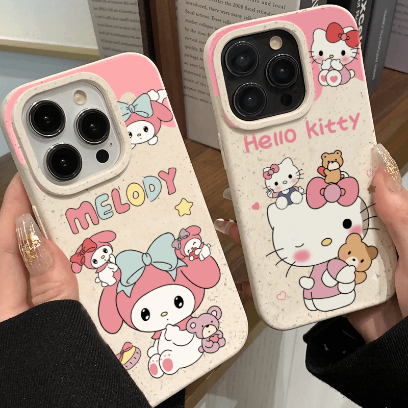 欧克里里苹果小米oppovivo华为潮牌iPhone15小麦壳眨眼抱熊凯蒂