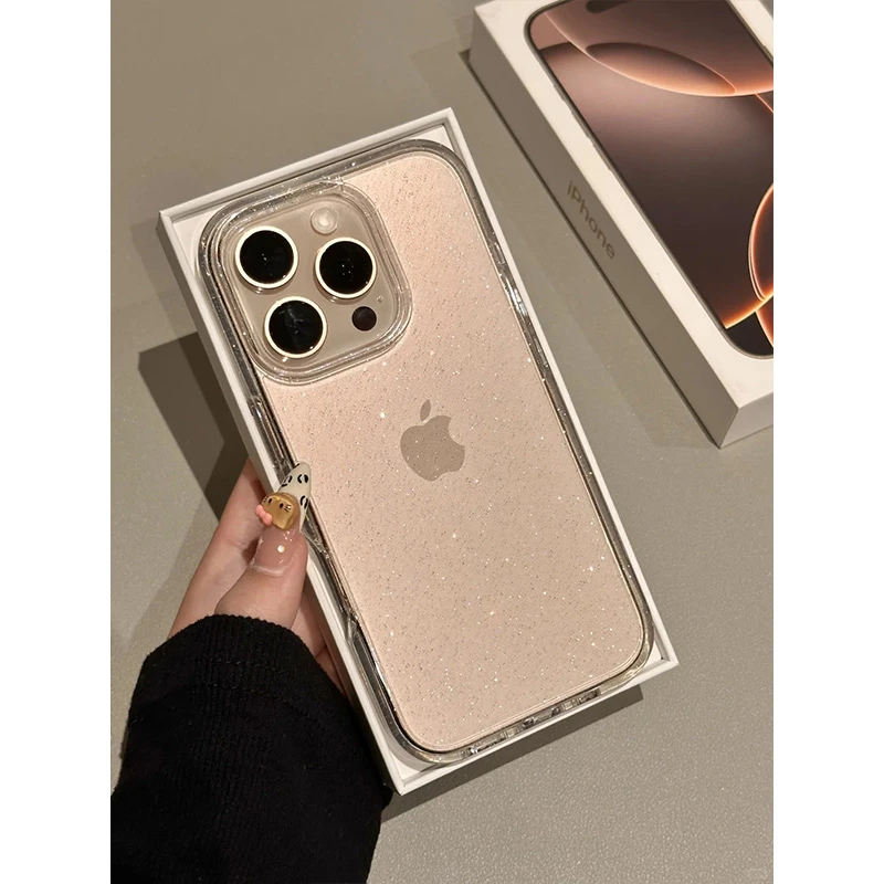 欧克里里ins高级细闪适用苹果15/16/17手机壳iphone11/12/13软14