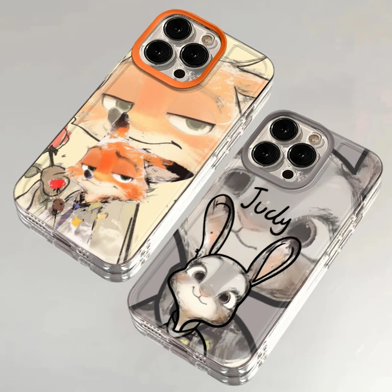 欧克里里手绘尼克适用iphone15/14/13朱迪手机壳华为vivo小米oppo