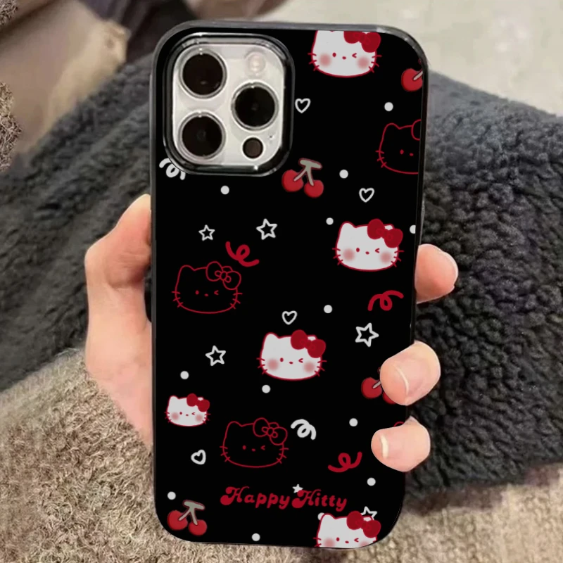 欧克里里樱桃凯蒂猫iPhone15/14promax手机壳苹果13防摔12大孔11