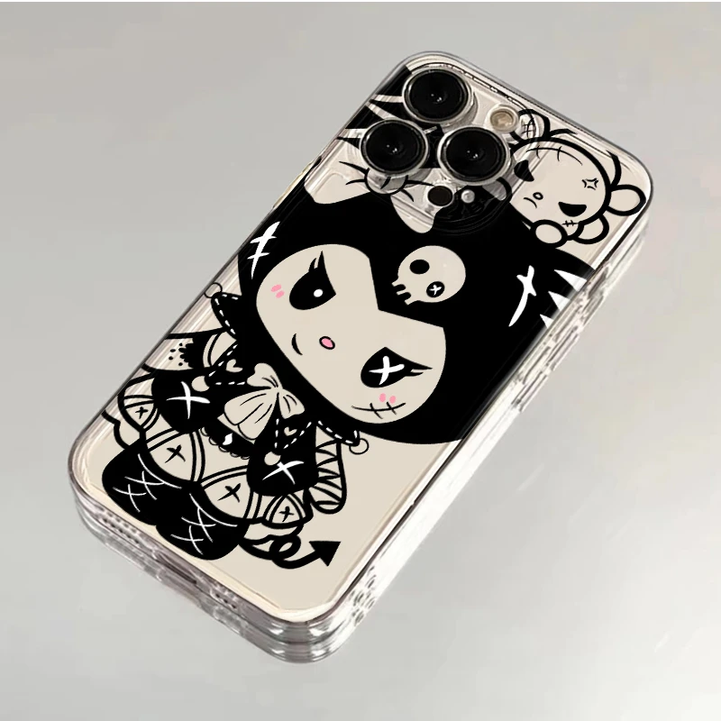 暗黑库洛米iPhone15/14promax手机壳苹果13/12/11全包软套xr/xs女