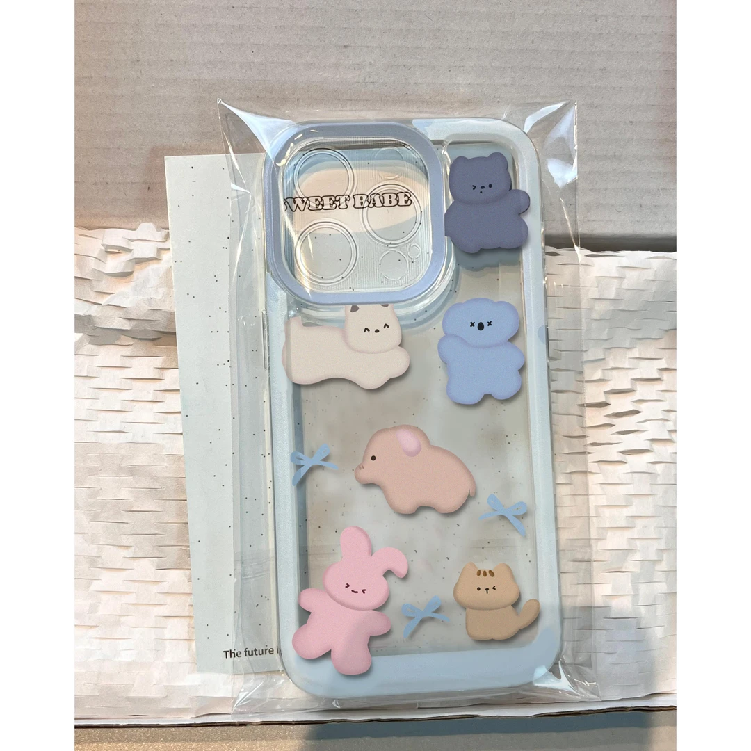 欧克里里油画小动物适用太空壳iphone15手机壳华为vivo小米oppo