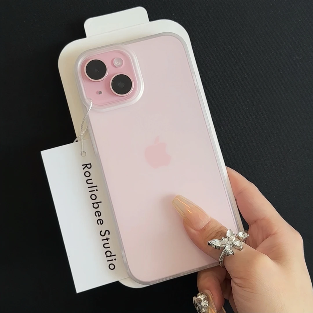 肤感超薄高级感iphone15promax苹果14手机壳13裸机11保护12套女