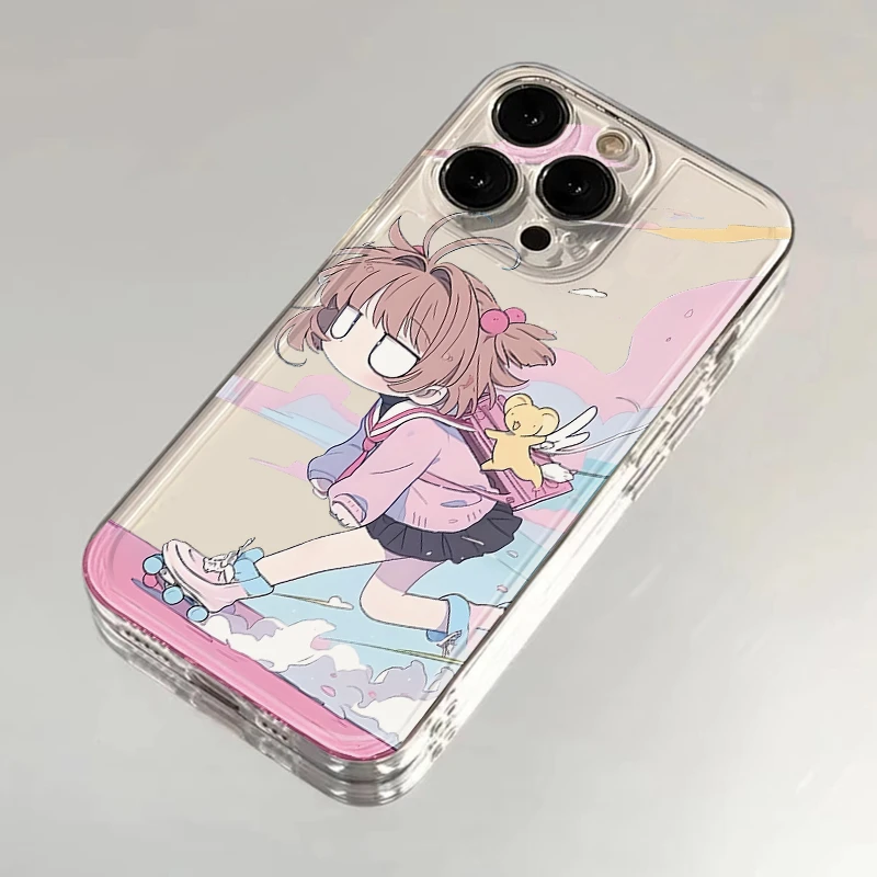 欧克里里 滑板百变小樱太空壳适用苹果16手机壳小米vivo华为oppo