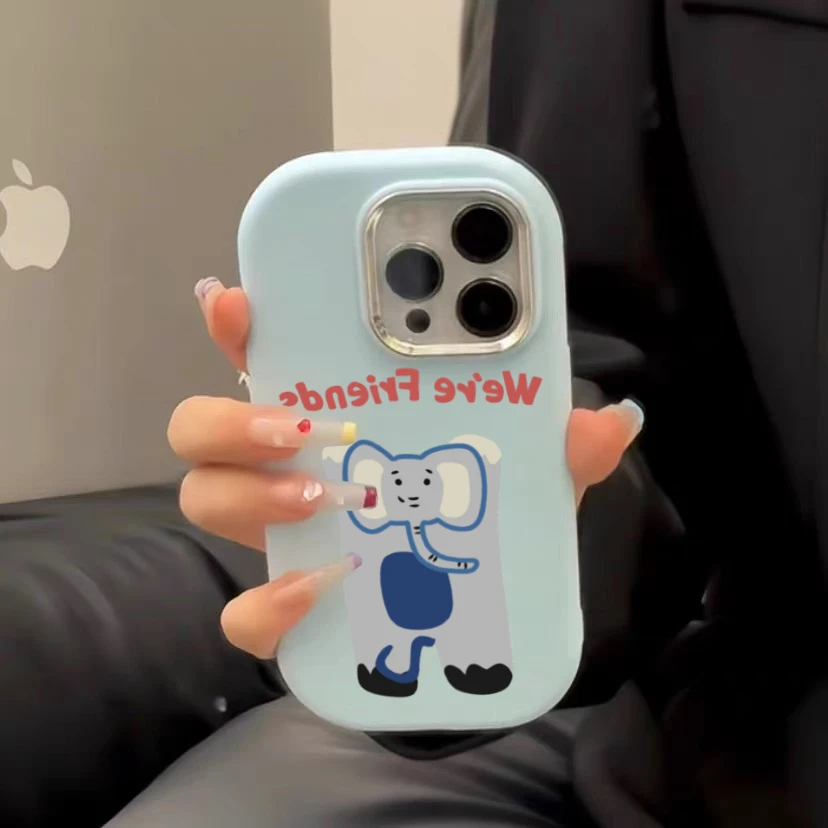 欧克里里趴动物苹果15ProMax手机壳iPhone14/13/12/11肤感壳xs/xr