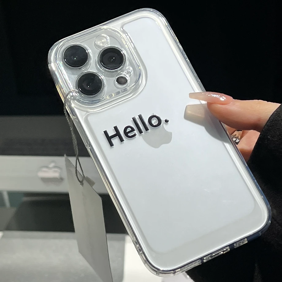 hello太空壳苹果12/13手机壳iphone14/15promax高级11简约xr/xs