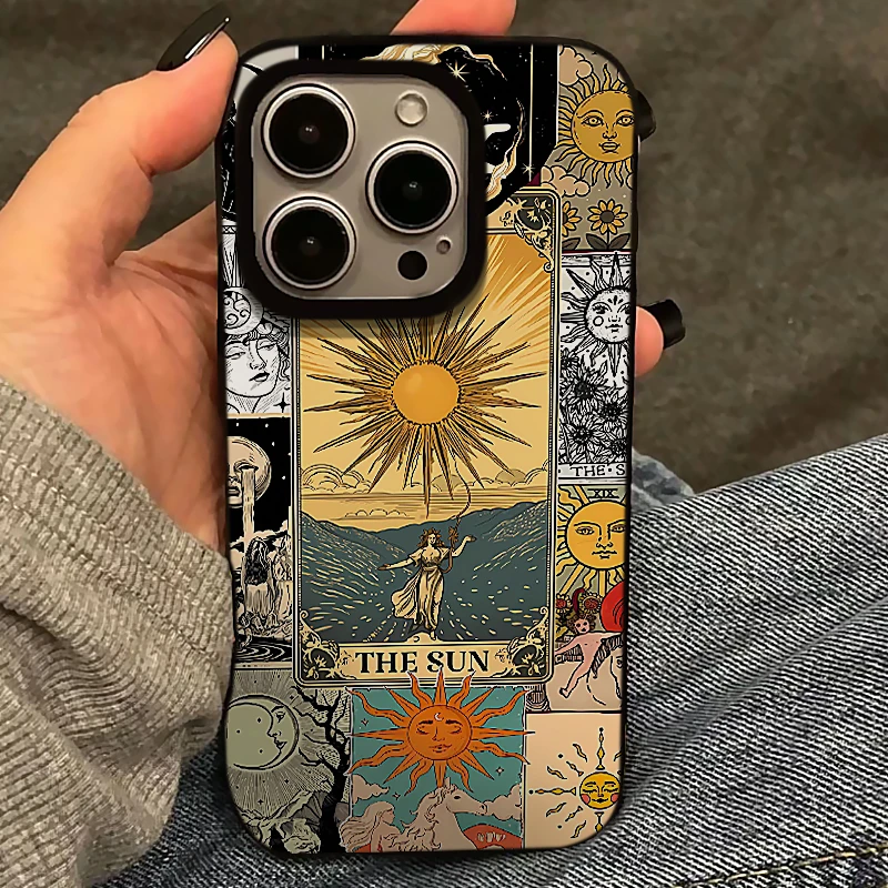 欧克里里幸运太阳女神大孔适用苹果15/16手机壳14/13果冻壳12/11