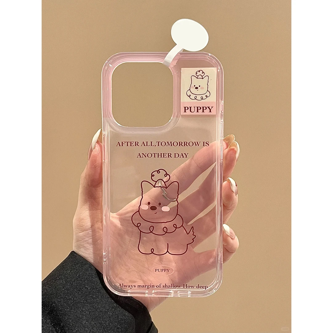 欧克里里清透粉西高地高透适用iPhone16苹果14/13手机壳15透明12/