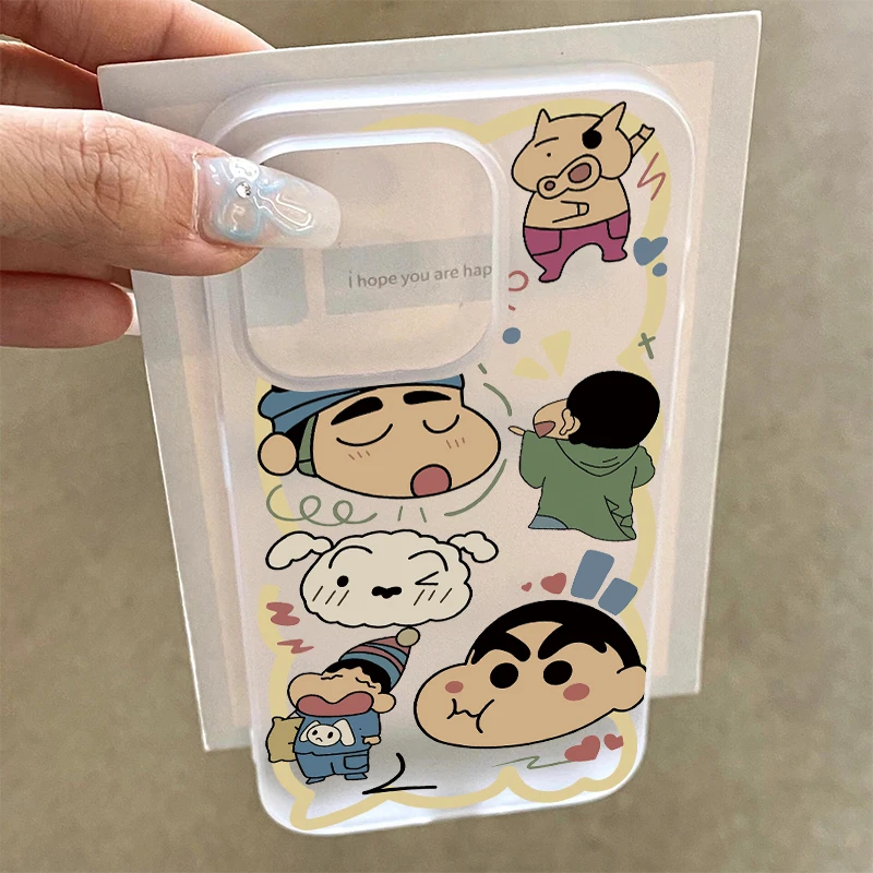 欧克里里犯困睡衣小新亲肤适用苹果15手机壳iPhone13/14软壳12/11