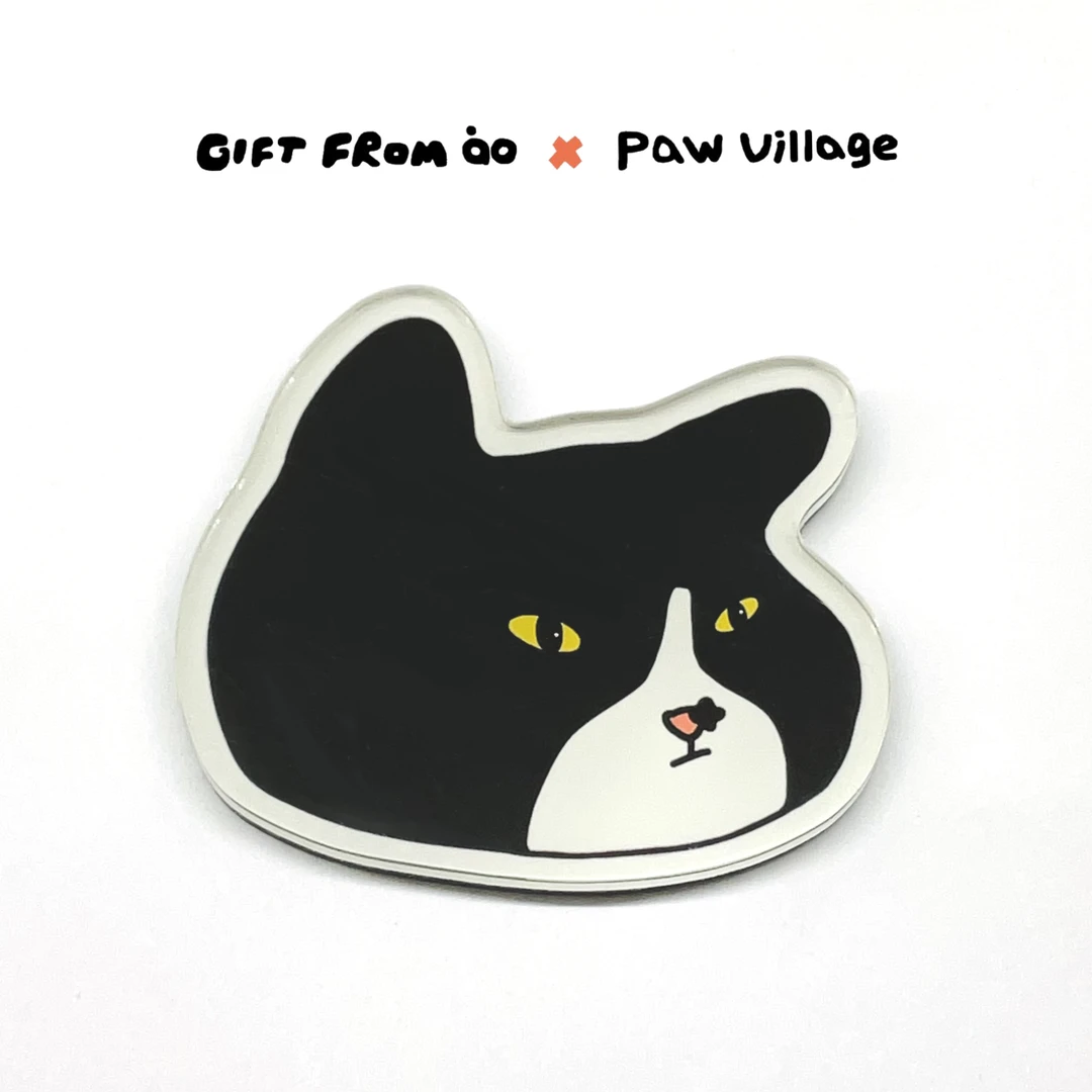 GFà  奶牛猫 黑猫警长 原创冰箱贴 猫猫宠物周边