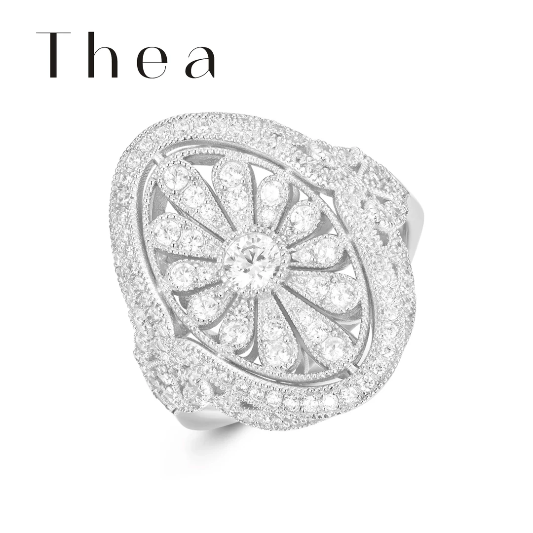 925银合成锆石戒指 【Thea】冬日焰火戒指 轻奢小众设计师气质戒指