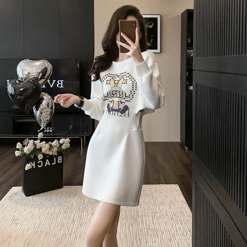 法式高级亮片长袖连衣裙女2024秋季新款时尚显瘦气质减龄洋气裙子