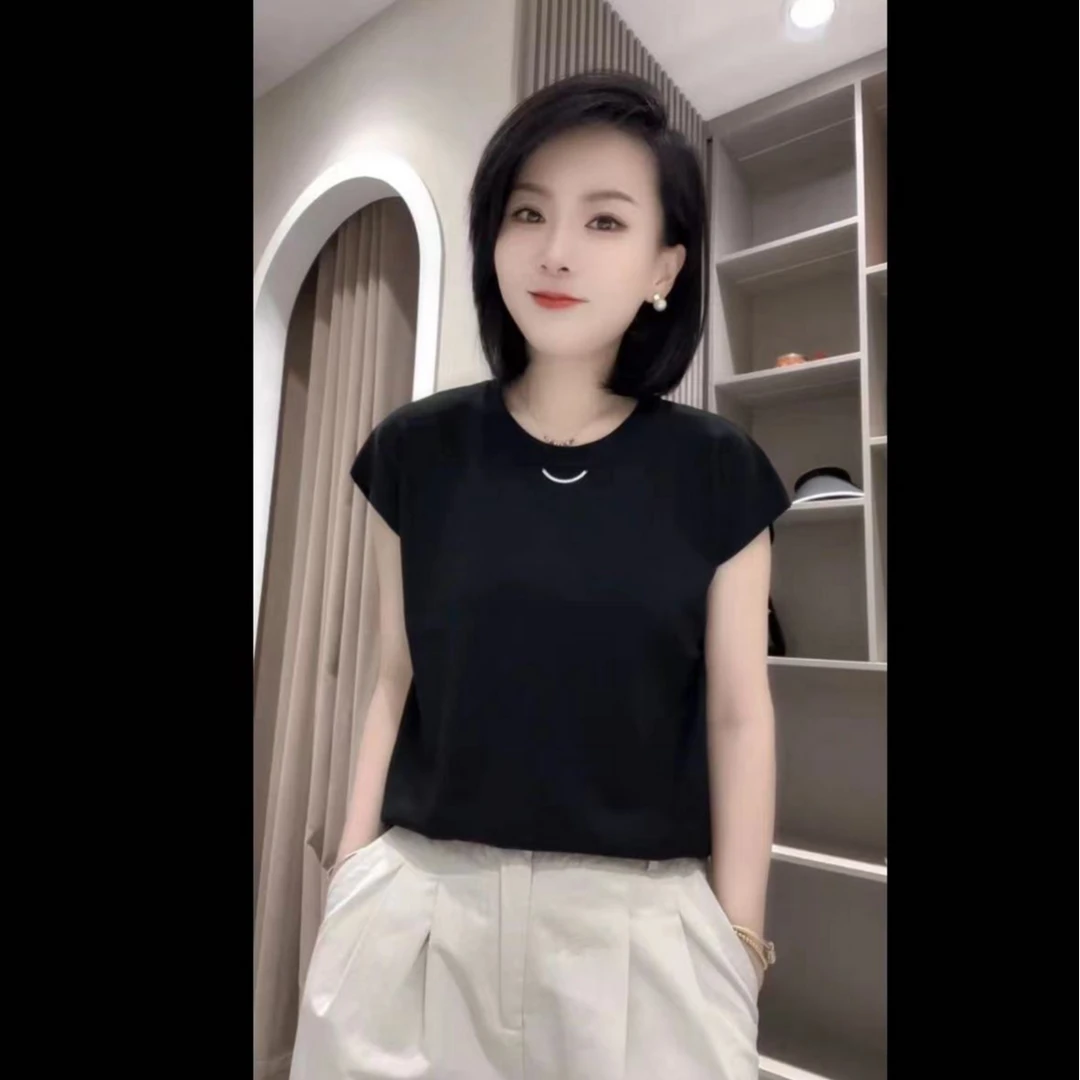 笑脸圆领弹力针织衫