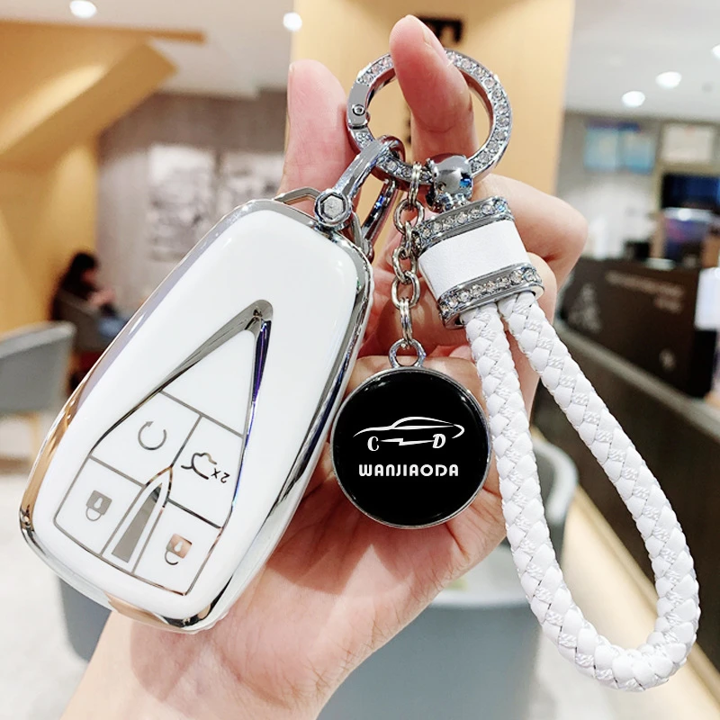 适用2022款长安CS35PLUS钥匙套逸动UNI-K蓝琼版车扣壳男女高档