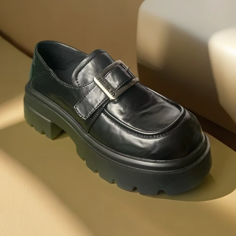 【姐妹前线】2024年新款厚底时尚百搭休闲鞋乐福3919-1