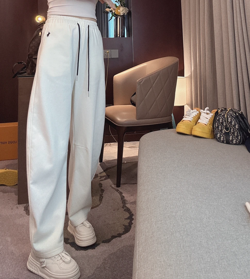 雪姐服饰「马儿加绒弯刀裤」新款宽松加绒弯刀裤百搭时尚阔腿休闲裤