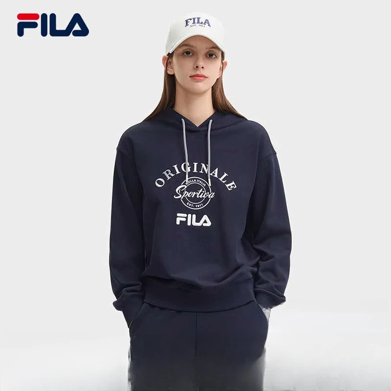 斐乐女连帽卫衣2024冬新款时尚休闲舒适上衣F11W449210F-Q58