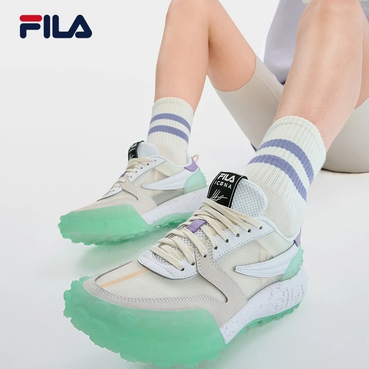 【GARA】斐乐FILA23夏季款透气休闲跑步鞋情侣轻便鞋 F12W323101F