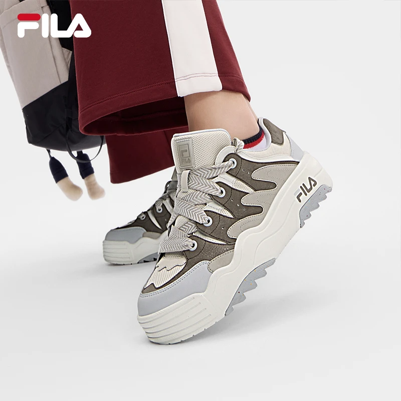 【ROSETTA斑斓鞋】FILA斐乐女鞋摩登板鞋厚底休闲鞋F12W431204F TL