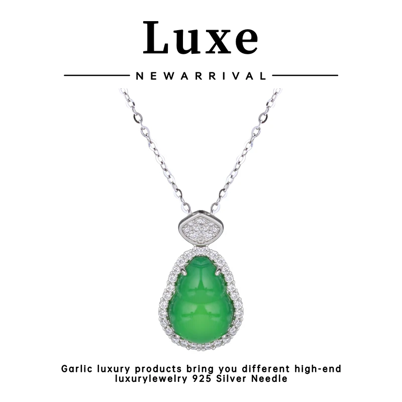 链子925银合成锆石 【琴愿为你】优雅小气时尚吊坠CD140279