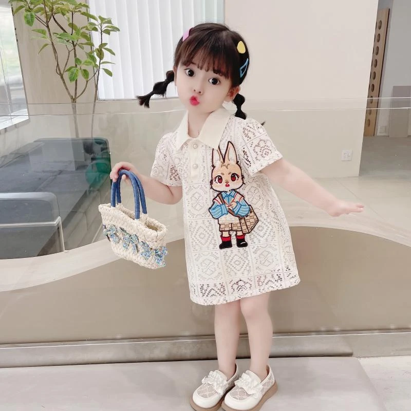 女宝宝网红连衣裙2025新款儿童装夏季洋气薄款女童夏装公主裙裙子