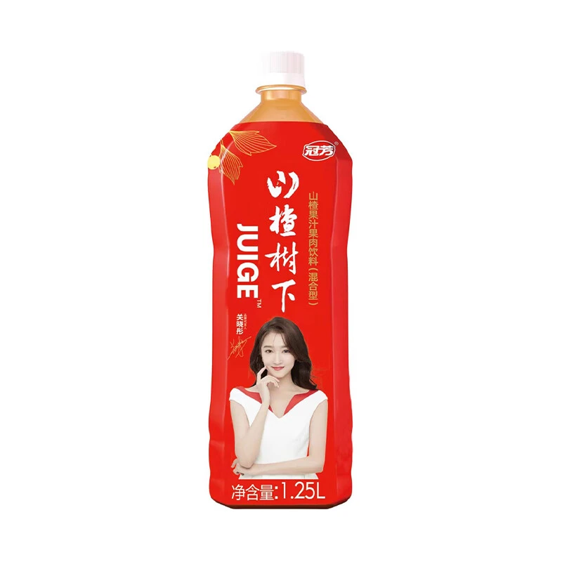 冠芳 山楂树下 山楂果汁果肉饮料1.25L/瓶