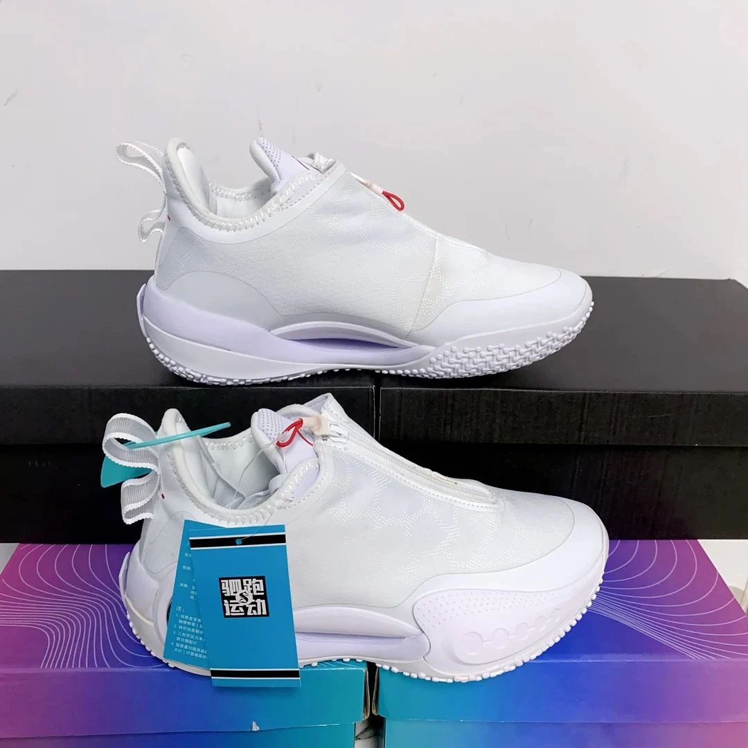 时尚拉链实战篮球鞋运动鞋缓震防滑耐磨潮款网面个别微瑕介意勿拍