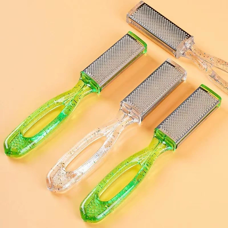 D057_1磨脚器去死皮老茧搓脚器修脚神器双面不锈钢磨老茧搓脚板