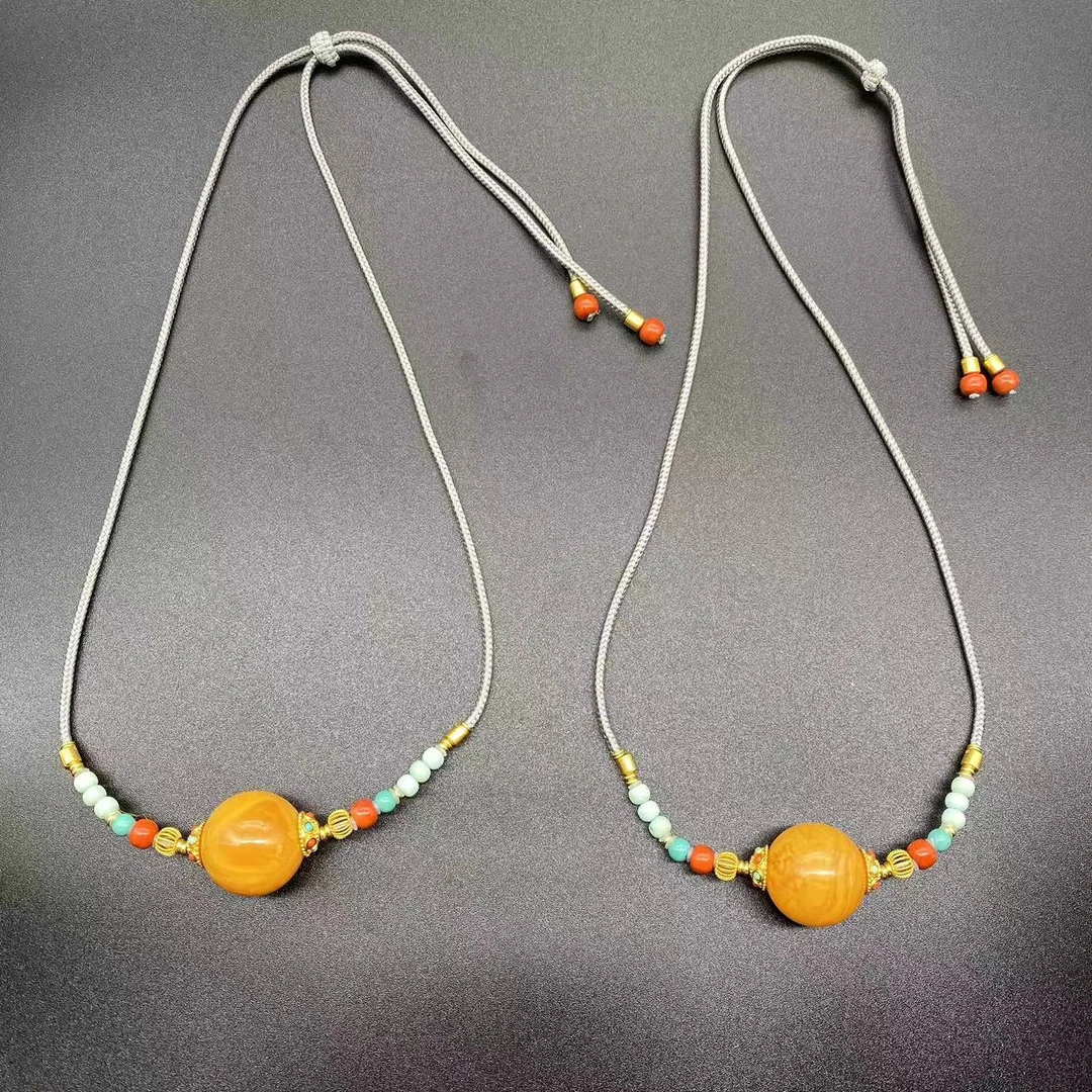 【景旺】【娇艳】20mm+老蜡单珠锁骨链@多样性只发其中一件