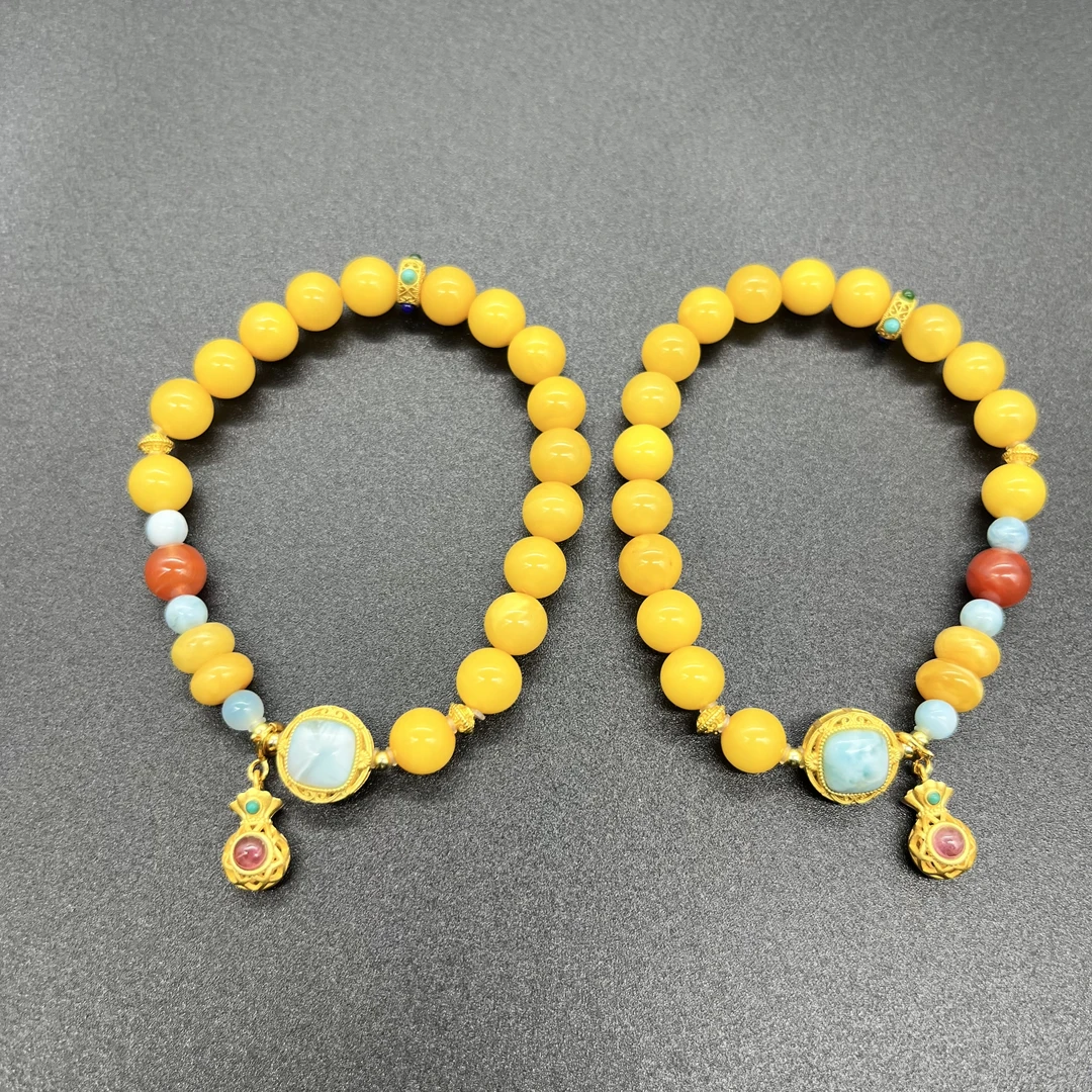 【景旺】【东方御灵】8mm+老蜡福袋滴溜手串＠多样性只发其中一件