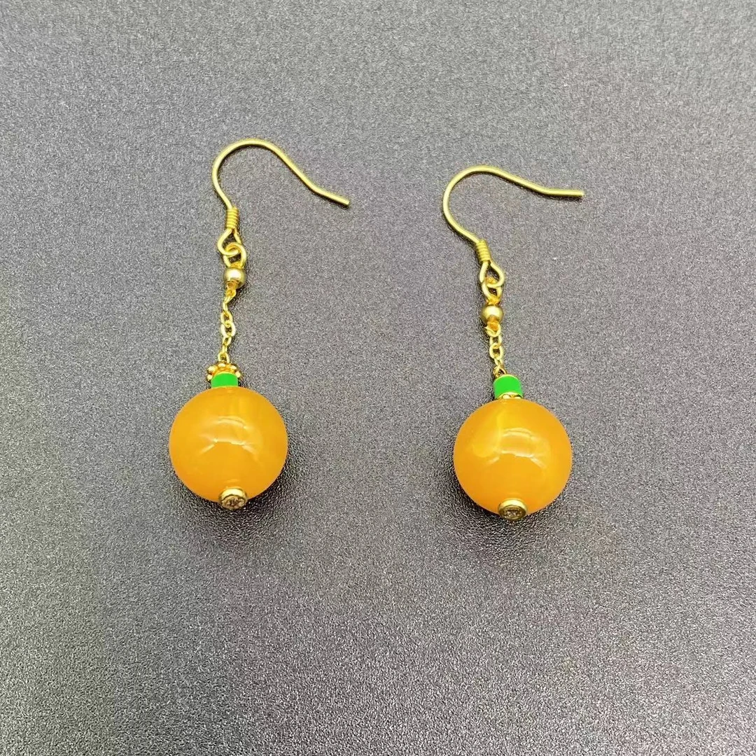 【景旺】11mm+老蜡链条耳钩耳饰@多样性只发其中一对