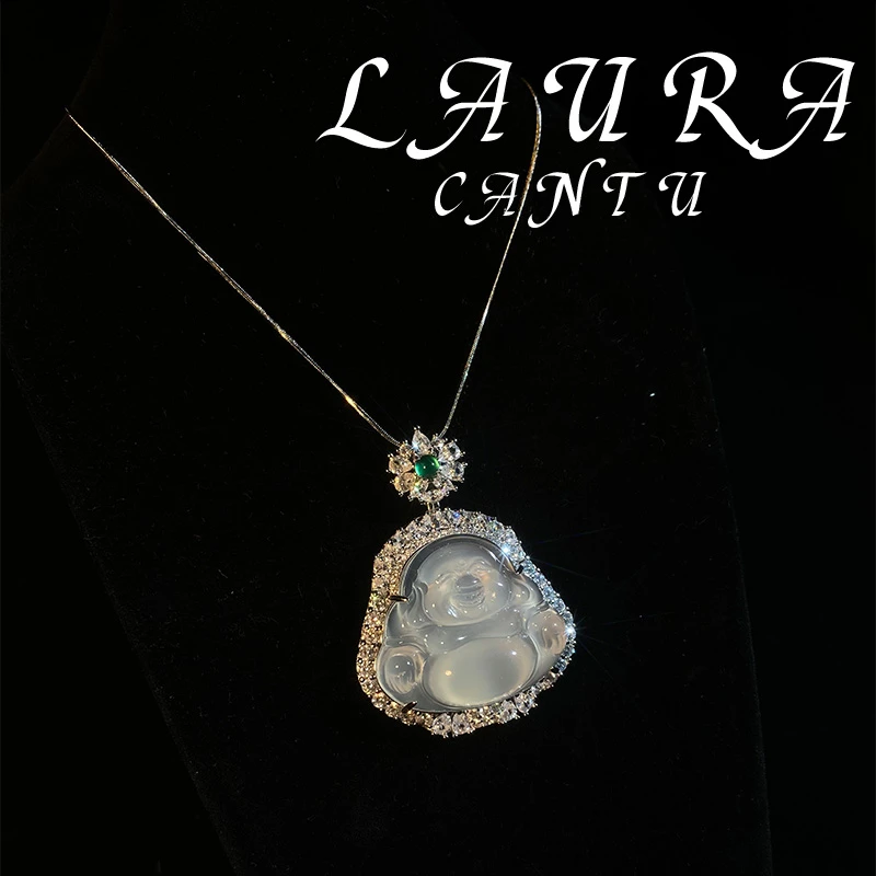 铜合金项链 新中式项佛公弥勒吊坠-YQ886