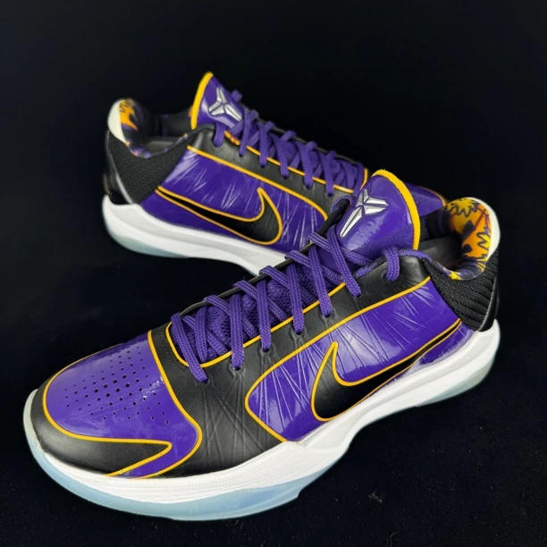 44码 科比5 紫金 成色极新 无盒 气垫饱满 实战篮球鞋 zk5 kobe5
