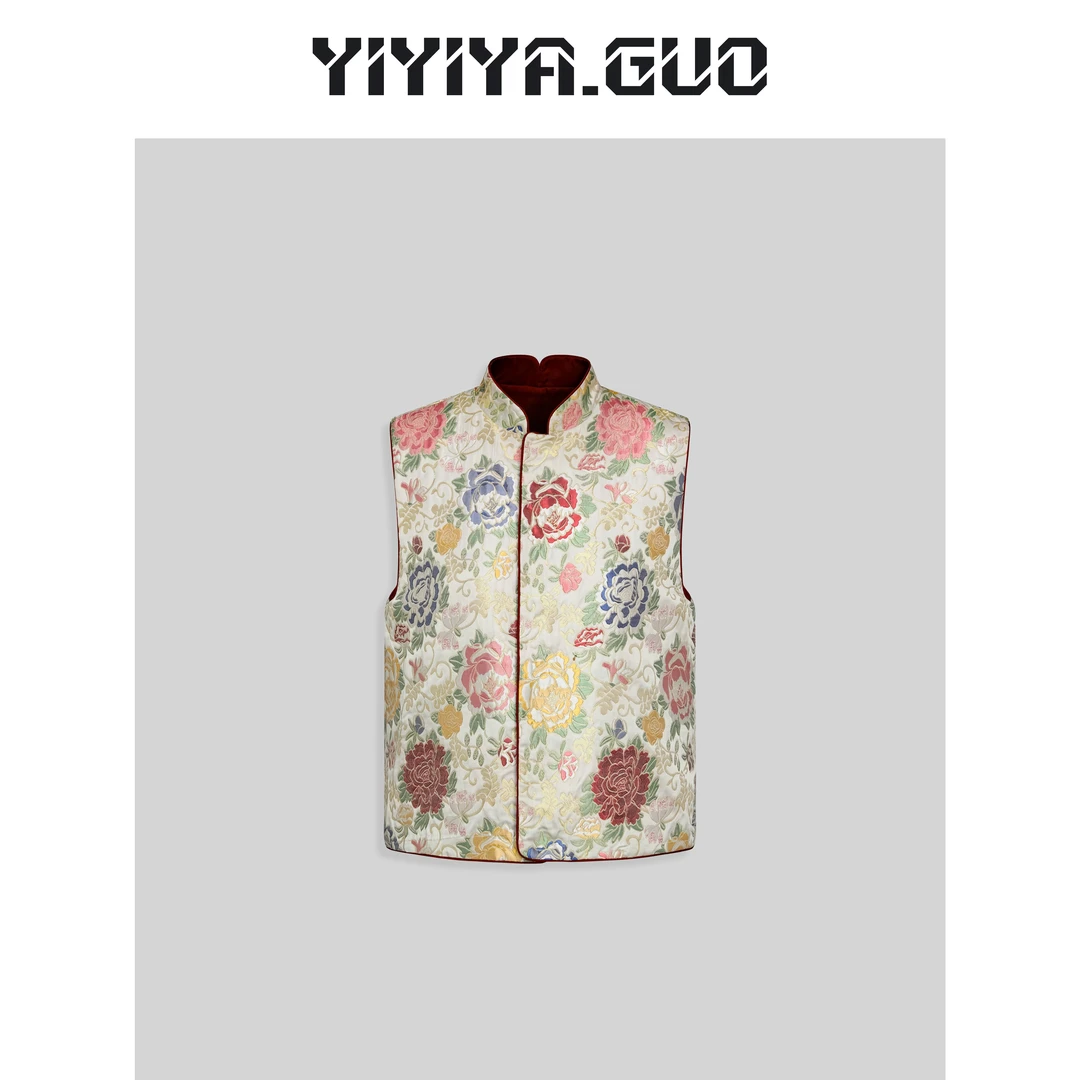 yiyiya.Guo艺艺吖/【锦上添花/】云锦·立领白色上衣2024277