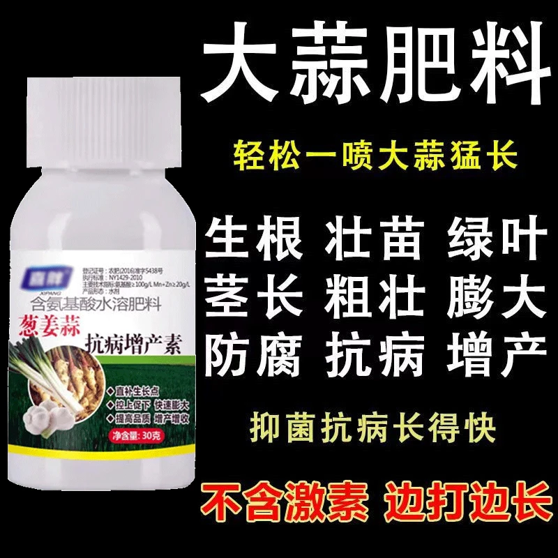 大蒜猛长大蒜专用肥防干尖抗病增产水溶肥软腐病锈病病毒病大蒜病