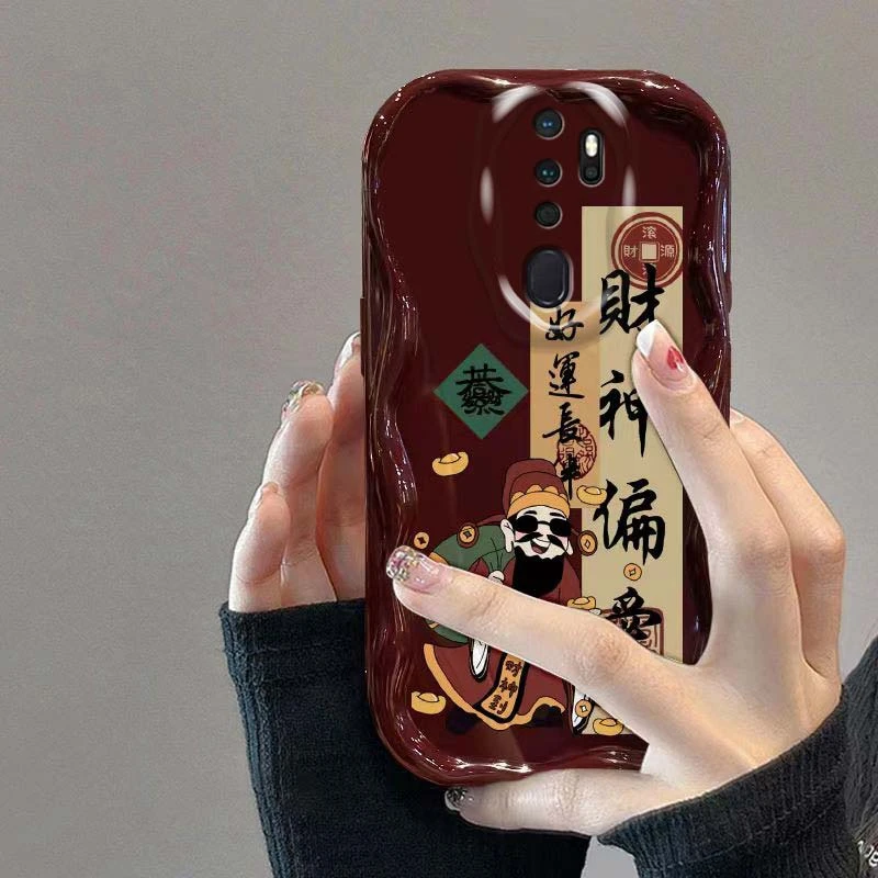 财神偏爱字符OPPOA11手机壳OPPOA11X奶油纹全包软硅胶新潮牌ins
