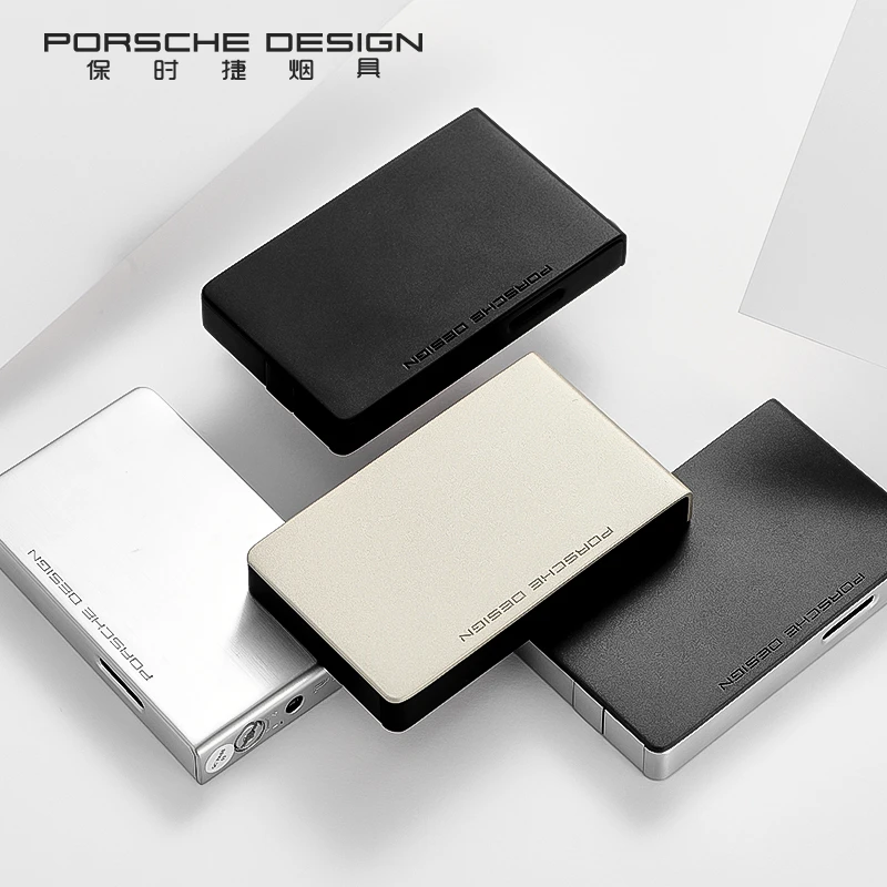 保时捷高档蓝焰防风直冲打火机Porsche Design  P3639充气经典