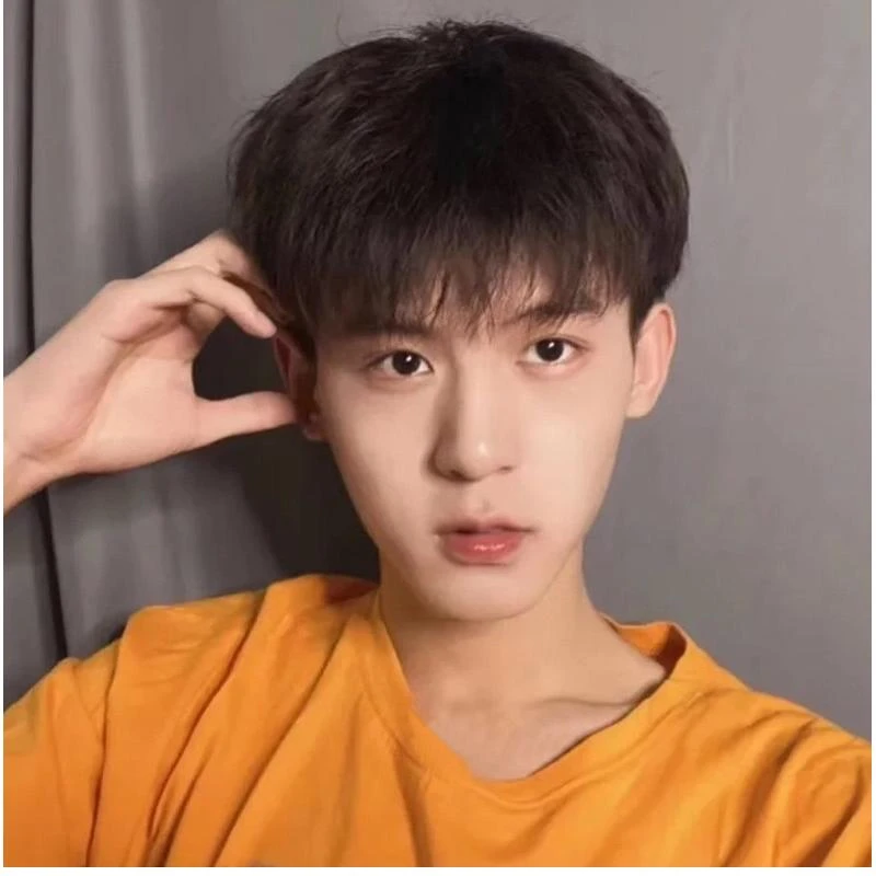 假发男短发韩版帅气网红同款蓬松短直发自然黑色学生日常全头套式