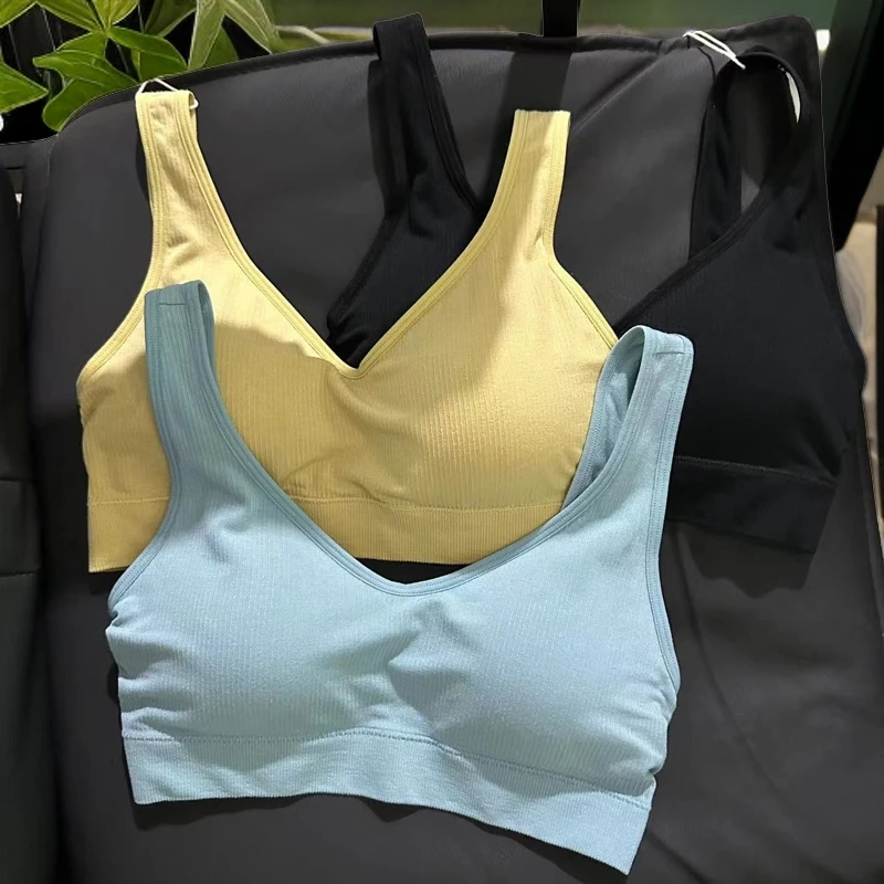 S6853软糯颗粒感胸垫可拆卸美背内搭背心