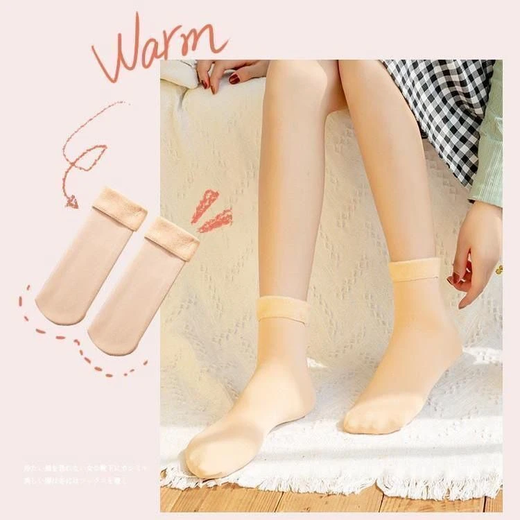 12秋冬雪地袜加厚防勾丝保暖袜8双装/