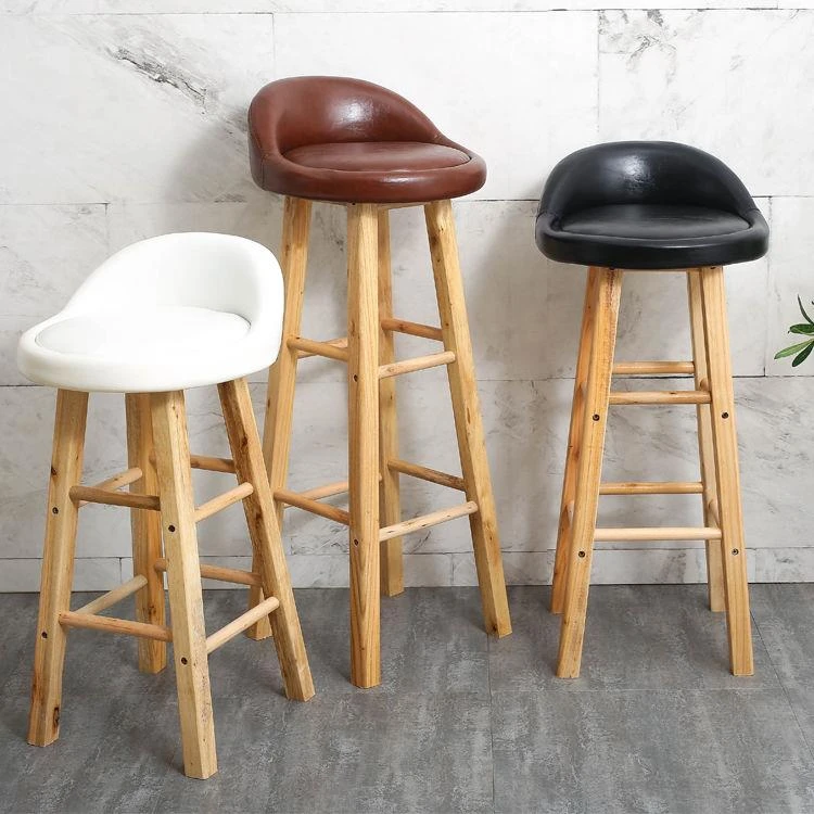 实木吧凳高脚凳酒吧凳吧台椅吧台凳实木高脚凳欧式酒吧凳前台凳高