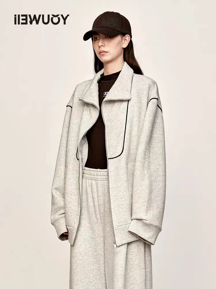 有尾10号刺绣立领短外套