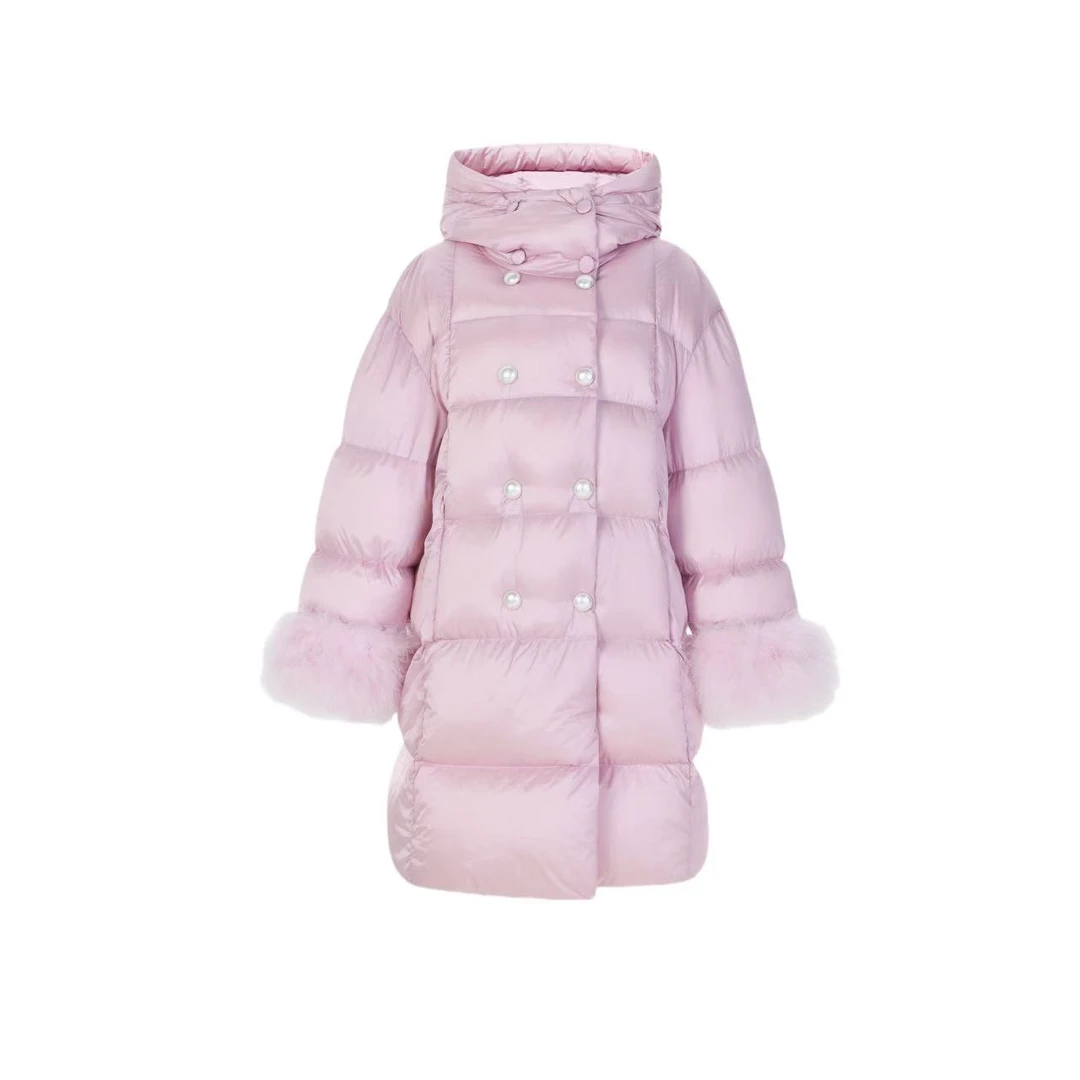 拉飞姆2024冬 摩登浪漫茧型保暖羽绒服FF24D31DC369