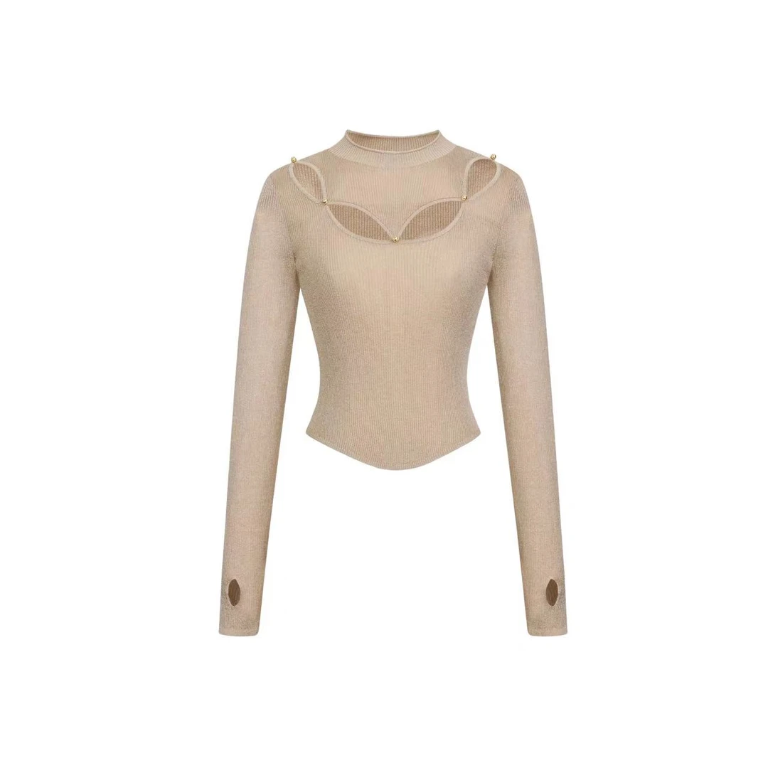 拉飞姆2023冬 镂空打底衫LF23D21ZB093