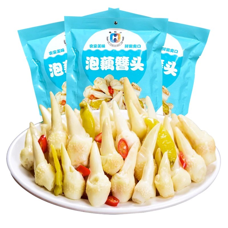【 洪湖泡藕簪】1200g洪湖泡椒藕芽头酸辣藕尖下饭泡菜清脆爽口感