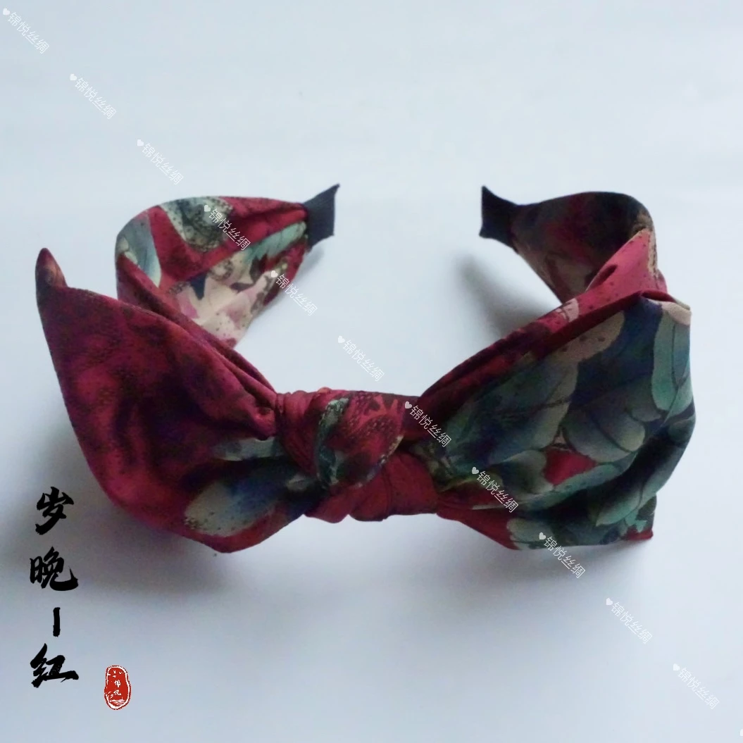 【岁晚-红】新中式轻奢高定发箍（A922）