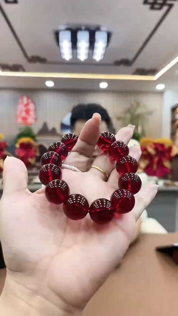 【闪购商品】血珀手串未镶嵌小磊哥珠宝