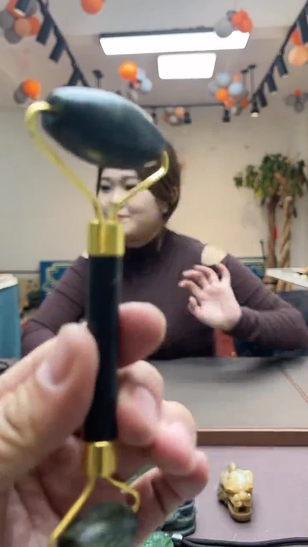 【闪购商品】岫玉手把件未镶嵌面部（绿）